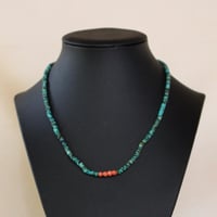 Image 1 of 1 strand Red Mountain turquoise necklace
