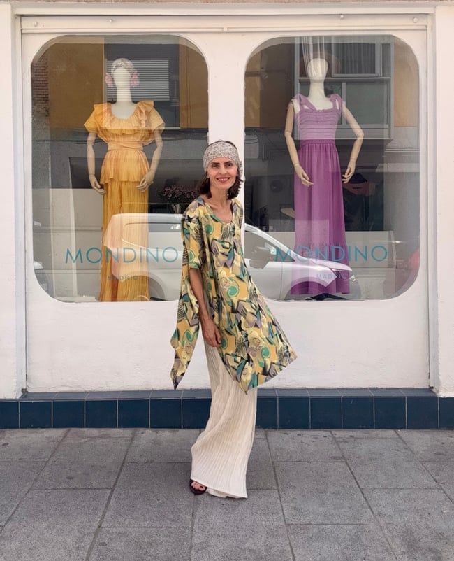 70´S PRINT PONCHO