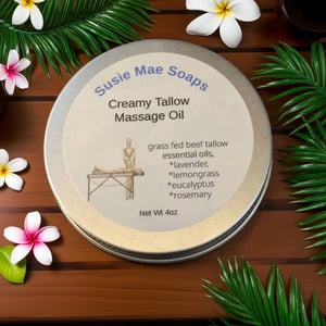 Image of Creamy Tallow Massage Oil