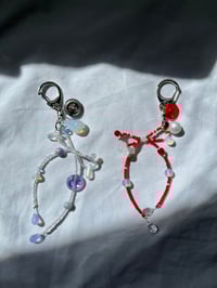 Image 2 of beaded bow keychains 