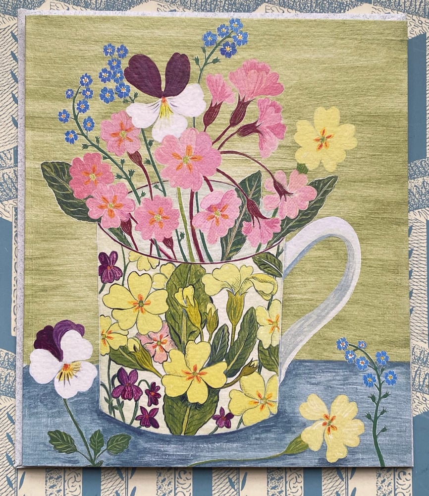 Image of Primrose Cup blank greeting card