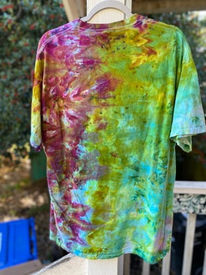 Image of XL Godzilla Be Gay Do Crime Tie Dye Shirt 3