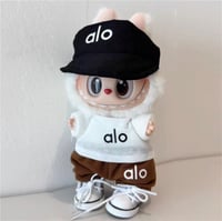 Image 3 of 15 17cm For Labubu Doll Badminton Sports Flat Hat Pants Clothes Sweater Pleated Skirt Outfit Clothin