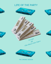 Image 1 of  5 packs of VIBES® Blanco Fatty Size Papers