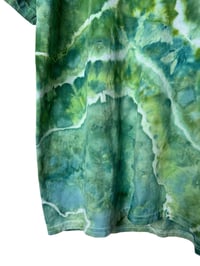 Image 8 of L Adult Cotton Tee in Verdant Geode Ice Dye