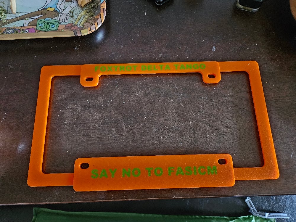 Image of 🛠️ Custom 3D Printed License Plate Frame – Personalized & Durable