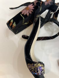 Image 2 of sequins leather upper sandals 