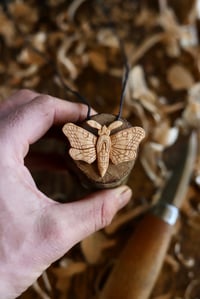 Image 1 of Moth Pendant Necklace 