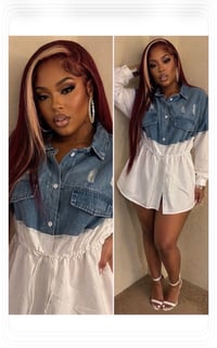 Image 1 of New 3XL Plus Wear Denim Diva Top #164*11