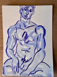 Image 1 of Watercolour ~ Blue Boys XVII