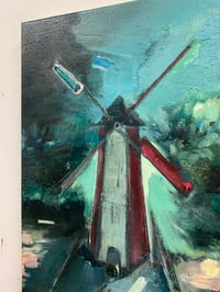 Image 3 of Painting / maleri / "ISLANDS BRYGGE – Malerdrømme og tankestreger – Minigolf" / 30x40 cm