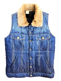 Image 1 of N. Hollywood Trompe L’oeil Denim Vest - M