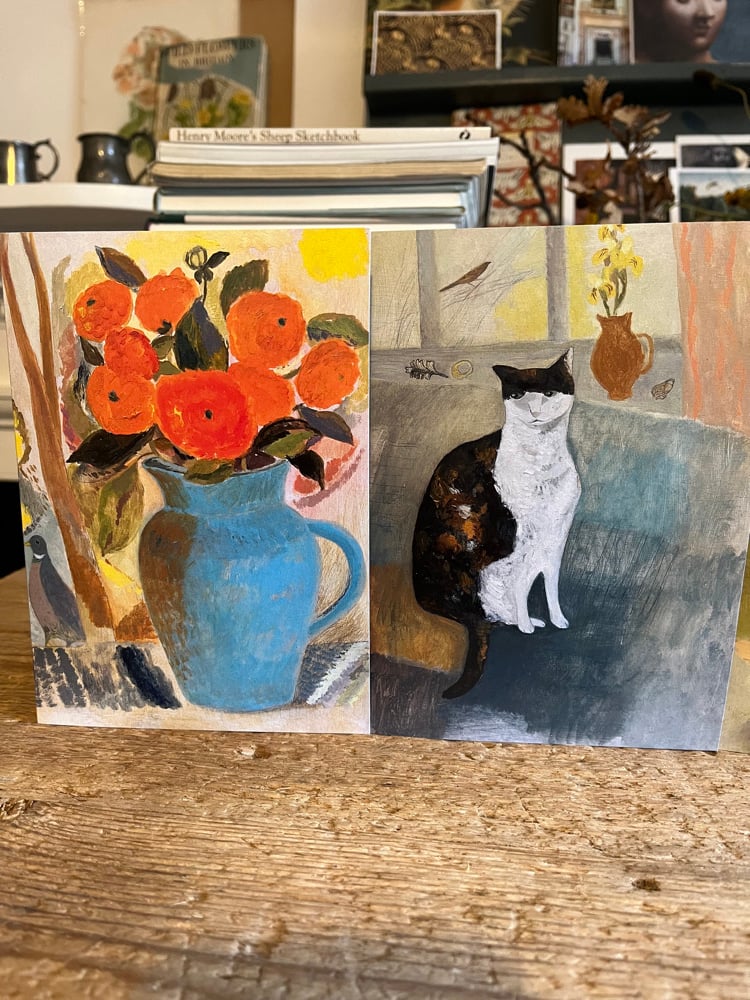 Image of Flowers and animals card pack. 