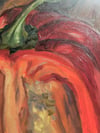 Red Pepper, still life oil painting