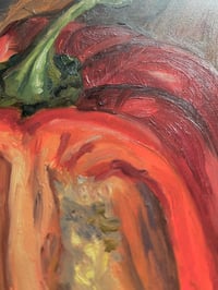 Image 3 of Red Pepper, still life oil painting