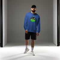 Image 13 of Sweatshirt (Adult M/F) - Jack O Lantern Vintage Green-Black