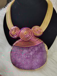 PURPLE GLAZE NECKLACE SET