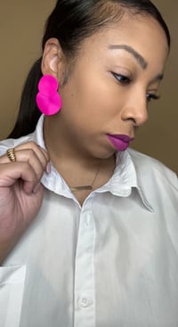 Image 3 of Jasmine Earrings- Pink 