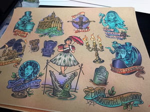 Image of Entire Disney Inspired Flash 40 Sheets 11x14” 