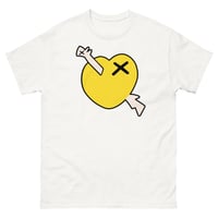 Image 1 of White Tee Yellow Dogheart