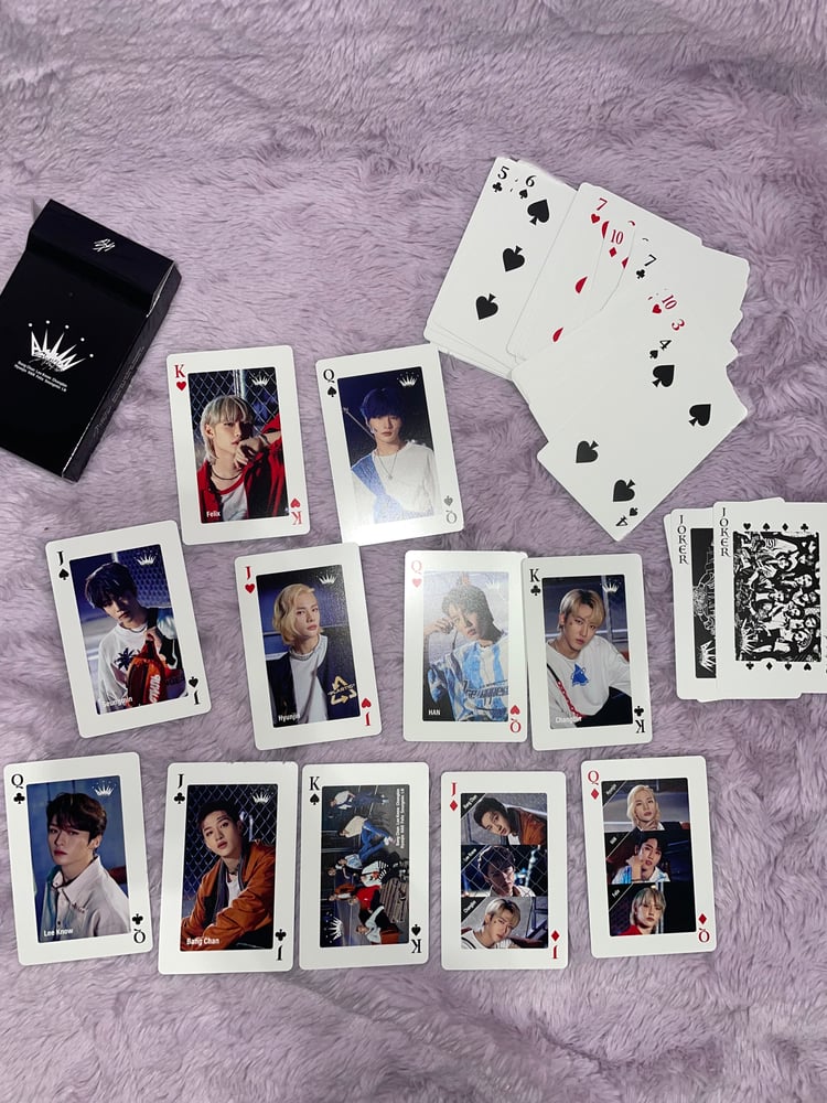 Image of Stray kids Japan playing cards