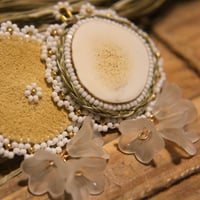 Image 1 of Floral Sweetgrass Dangles
