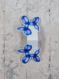 Image 3 of Blue Ice Balloon Dog Magnetic Bookmark