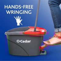 Image 3 of O-Cedar EasyWring Microfiber Spin Mop with Bucket System