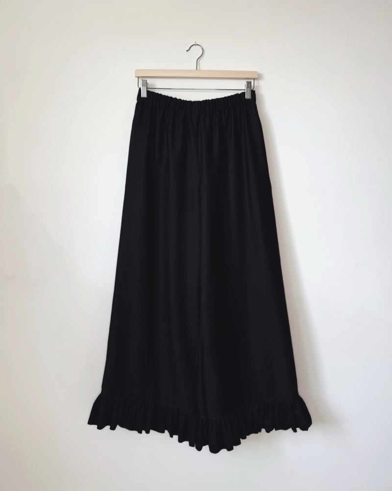 Image of n a n o v o  almost zerowaste ruffle pants 001 / LIMITED 1 PIECE