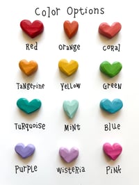 Image 2 of Custom Color - Hand Painted Mini Heart