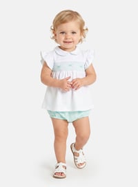 Image 5 of Smocked jam pant set 