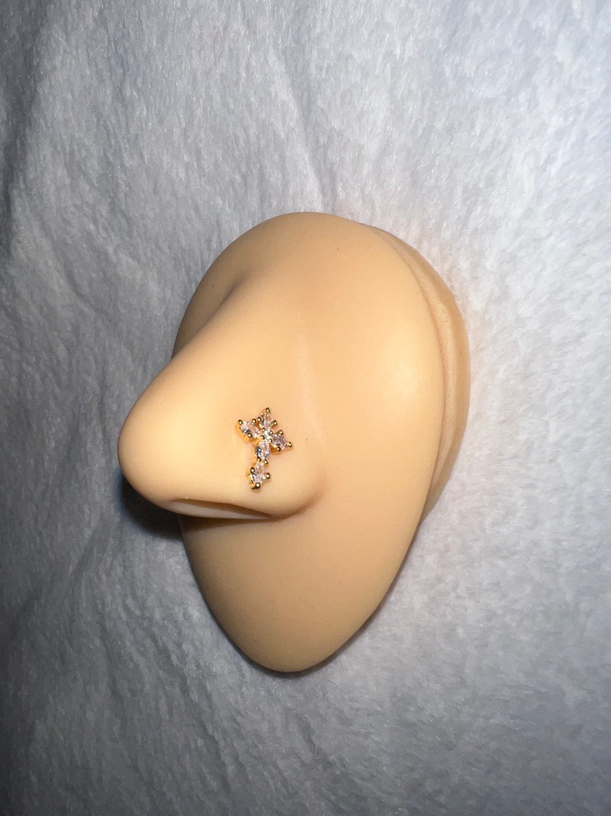 Cross nose sale stud