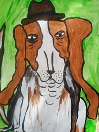 Image 3 of Bassett Hound In Hat 