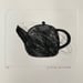 Image of Teapot drypoint etching 