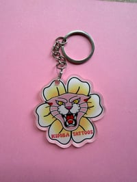 Flower panther key ring 