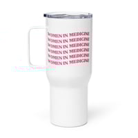 Image 1 of WIM in pink - Travel mug with a handle 