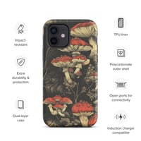 Image 11 of Dark Cottagecore Goth Inspired Vibrant Mushroom Tough Case for iPhone®