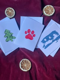 Christmas Cards (Tree, Paw, Landscape)