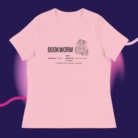 Image 2 of Book worm description Women's Relaxed T-Shirt
