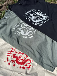 Image 2 of blockprinted dragon shirts!