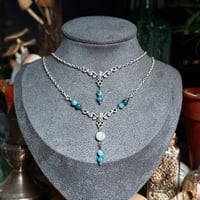 Image 1 of Crystal Bead Drop Necklaces