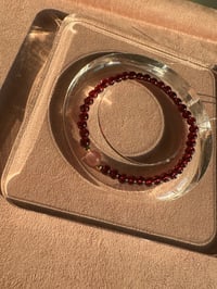 Image 7 of Garnet bracelet 极细石榴石手链