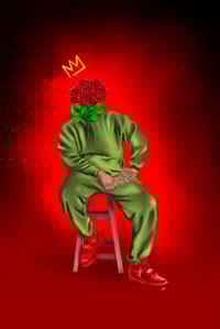 Image 1 of Canvas Print Rosebud