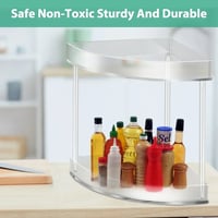 Image 2 of Acrylic Bathroom Counter Organizer – 2 Tier Clear Shelf for Cosmetics & Storage