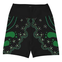 Image 1 of Yoga Shorts "Goanna Tracks"