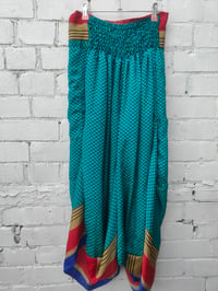 Image 7 of Sula slouch maxi skirt -turquoise and red