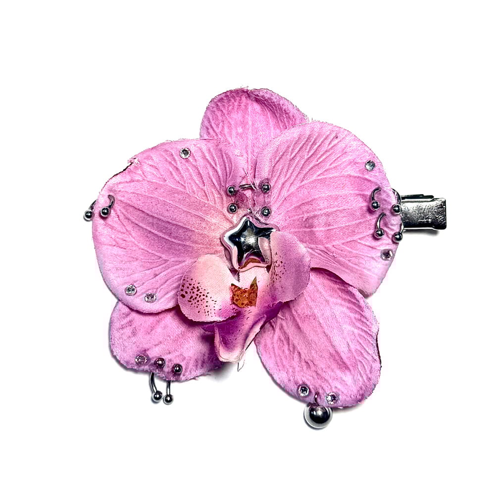 Image of Pierced Orchid Single Clip