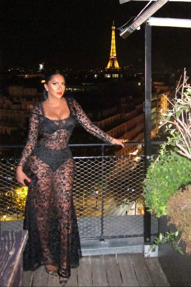 Image of BLACK CORSET CROCHET MAXI DRESS (MEDIUM)