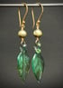 Vermeil Leaf Earrings Image 3