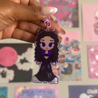 Image 9 of katseye 'monstereye v1' moveable ear keychains.